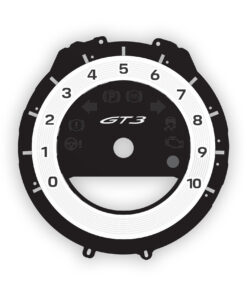 Custom Bundle: Porsche 911 992 GT3 Gauge Face Tachometer White + Sport Chrono
