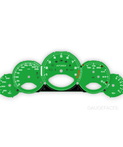 For Porsche 911 997 GT3 / GT3RS: Gauge Faces - OPTIONS - Green