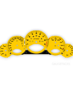 For Porsche 911 997 GT3 / GT3RS: Gauge Faces - OPTIONS - Speed Yellow