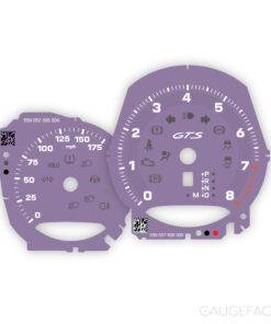 For Porsche Macan GTS (2021-): Gauge Faces - OPTIONS - Lavender