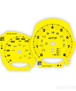 For Porsche Macan GTS (2021-): Gauge Faces - OPTIONS - Racing Yellow