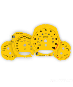 For Porsche 911 991 GT3 / GT3RS: Gauge Faces – OPTIONS – Speed Yellow