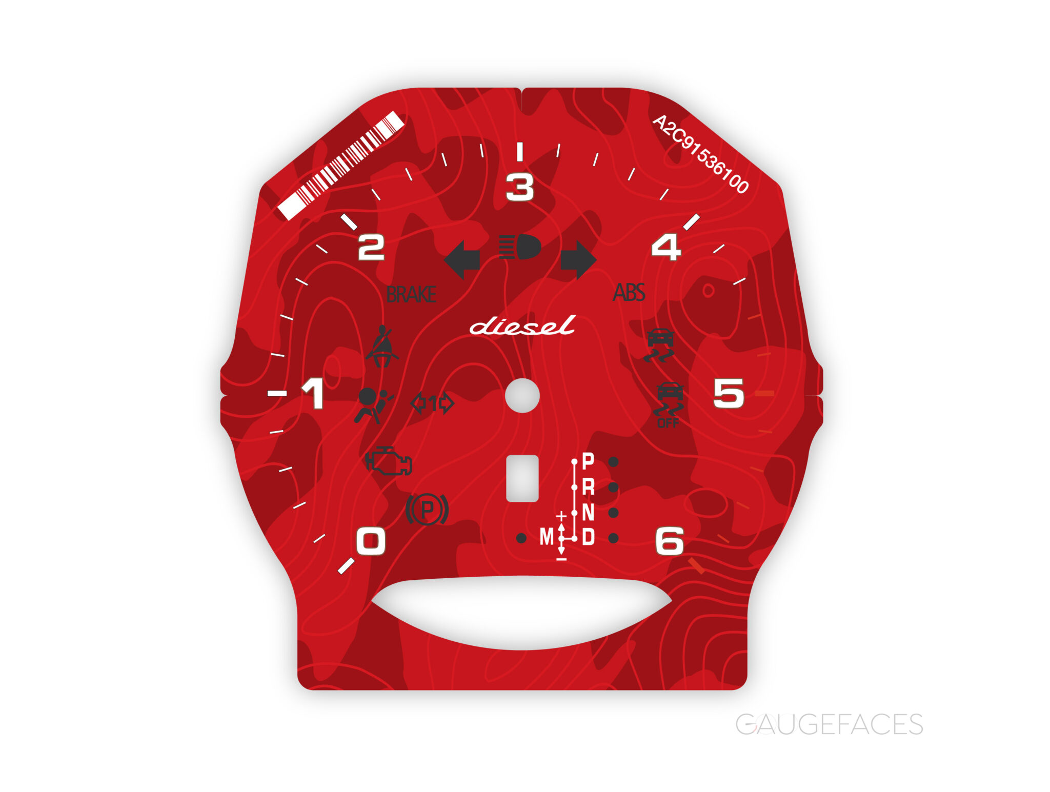 For Porsche 958 Cayenne / 970 Panamera Diesel: Gauge Face Tachometer ...