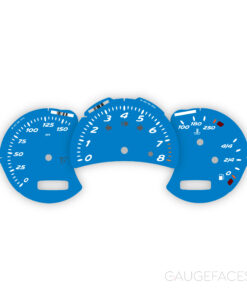 For Porsche Boxster 986 (Gen 1&2): Gauge Faces – OPTIONS - Shark Blue (OEM Font)