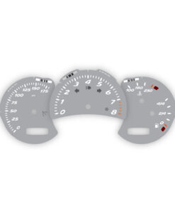For Porsche Boxster 986: Gauge Faces Set - OPTIONS – Light Gray (OEM Font)