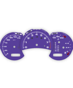For Porsche Boxster 986 (Gen 1&2): Gauge Faces Set - OPTIONS – Ultraviolet (Blockstyle Font)