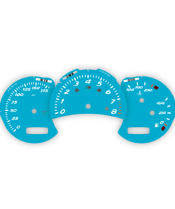 For Porsche Boxster 986: Gauge Faces Set - OPTIONS – Miami Blue (OEM Font)