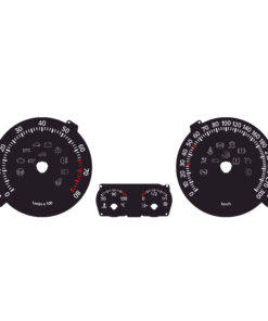For (2003–2010) Volkswagen Golf 5 GTI: Gauge Face – 300 km/h – Black