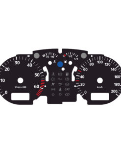 For (2001–2005) Volkswagen Polo (9N) — Diesel (TDI/SDI) Edition: Gauge Face – 200 km/h – Black
