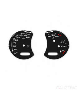 For Porsche 911 996 (Gen 2): Gauge Faces Outer Elements – Manual – US – Black