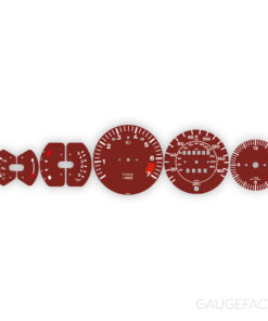 Porsche 911 3.2 Carrera (1984-1989) Gauge Faces - OPTIONS - Burgundy