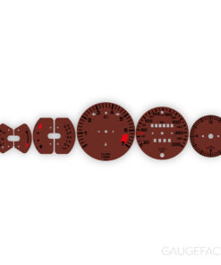 Porsche 911 3.2 Carrera (1984-1989) Gauge Faces - OPTIONS - Dark Red