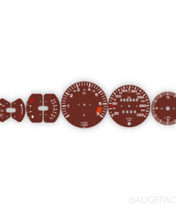 Porsche 911 3.2 Carrera (1984-1989) Gauge Faces - OPTIONS - Dark Red