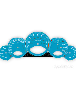 For Porsche 911 997 GT3 / GT3RS: Gauge Faces - OPTIONS - Miami Blue