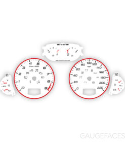 Custom Order: Audi R8 V8 (Gen 1, Type 42) Gauge Faces - White