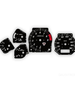 2002 Mazda RX7 Spirit R Gauge Faces - Black