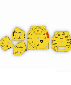 2002 Mazda RX7 Spirit R Gauge Faces - Yellow