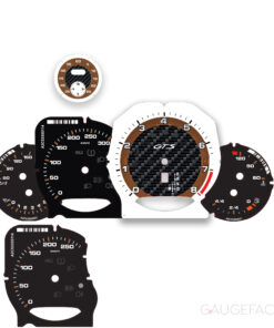 Custom Order: Porsche 958 Cayenne GTS Gauge Faces Set – 8000 RPM – PDK – EU – Carbon Fibre Design –  Sport Chrono