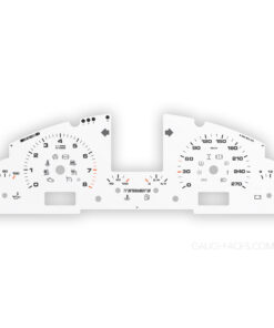 Custom Order: Porsche Cayenne 955/557 Gauge Face - Transsyberia  - White