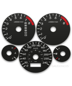 Acura EL (2001-2002) – Gauge Faces – Black