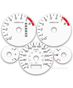 Acura EL (2001-2002) – Gauge Faces – White