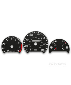 Acura Honda Legend I (1986-1990) – Gauge Faces – Black