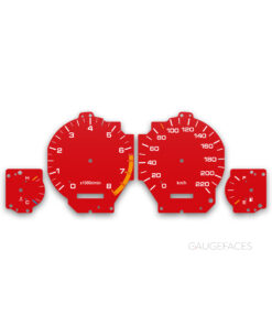 Acura Honda Legend II (1990-1996) – Gauge Faces – Red