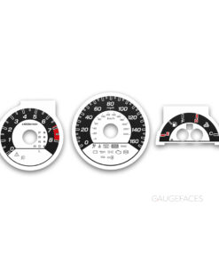 Acura TL Type-S (2004-2006) – Gauge Faces – Custom Design – White & Black