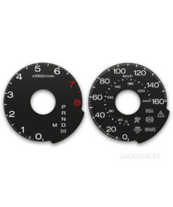 Acura TSX (2004-2005) – Gauge Faces – Black