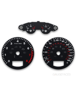 Audi A3 S3 8P (2003-2012) – Gauge Faces – Black