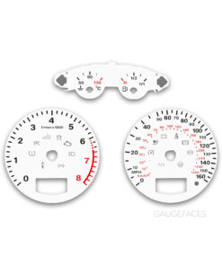 Audi A3 / S3 8P (2003-2012) – Gauge Faces – White