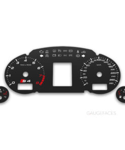 Audi A4 S4 B6-B7 (2000-2008) – Gauge Faces – Black