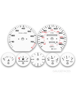 Audi A6 S6 C4 (1992-1994) – Gauge Faces – White