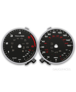 Audi Q2 (2016-2020) – Gauge Faces – Black