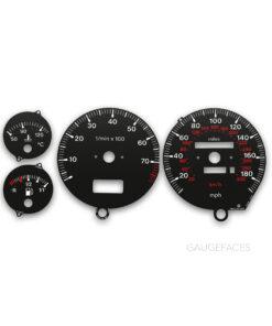 Audi RS2 Avant (1994-1995) – Gauge Faces – Black