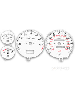 Audi RS2 Avant (1994-1995) – Gauge Faces – White