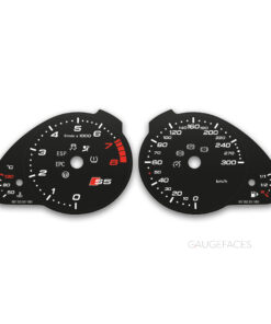 Audi S5 8T (2007-2016) – Gauge Faces – Black
