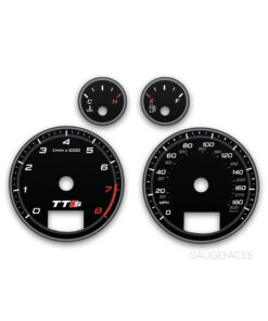 Audi TTS 8J (2008-2014) – Gauge Faces – Black