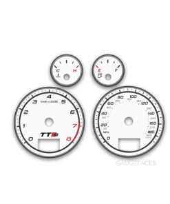 Audi TTS 8J (2008-2014) – Gauge Faces – White