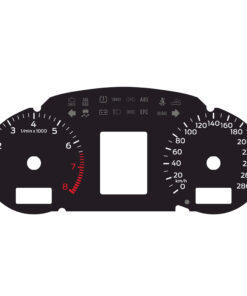 Audi A4 Gauge Faсes – 8000 RPM – 280 KM/H  – Black