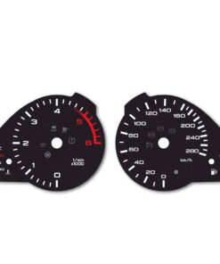 Audi A5 Gauge Faсes – 6000 RPM – 280 KM/H  – Black