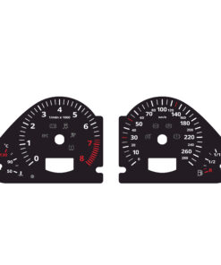 Audi Q7 Gauge Faces – 8000 RPM – 280 KM/H – Black