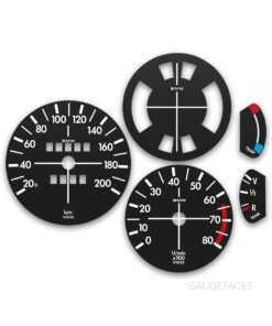 BMW 2002 E10 (1968-1976) – Gauge Faces – Black
