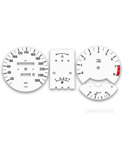 BMW 5 Series M5 E28 (1984-1988) – Gauge Faces – White