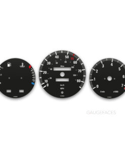 BMW 6 Series E24 (1976-1989) – Gauge Faces – Black