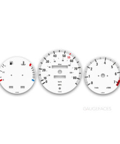 BMW 6 Series E24 (1976-1989) – Gauge Faces – White