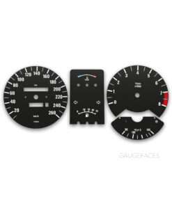 BMW 7 Series E23 (1977-1986) – Gauge Faces – Black