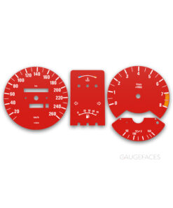 BMW 7 Series E23 (1977-1986) – Gauge Faces – Red