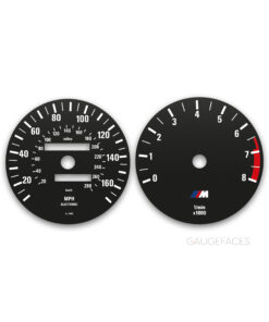 BMW 6 Series E24 M635 Csi (1984-1989) – Gauge Faces – Black