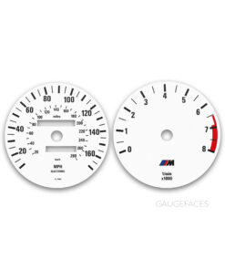 BMW 6 Series E24 M635 Csi (1984-1989) – Gauge Faces – White